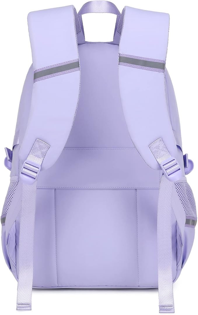 abshoo Big Student Laptop Backpack For College Women Middle High School Teen Girls Bookbag Travel Daypack (Purple)