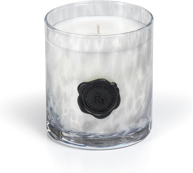 Zodax Apothecary Guild Scented Opal Glass Jar Candle in Gift Box- 11 oz - Lemon Peel, Lavender & Tarragon