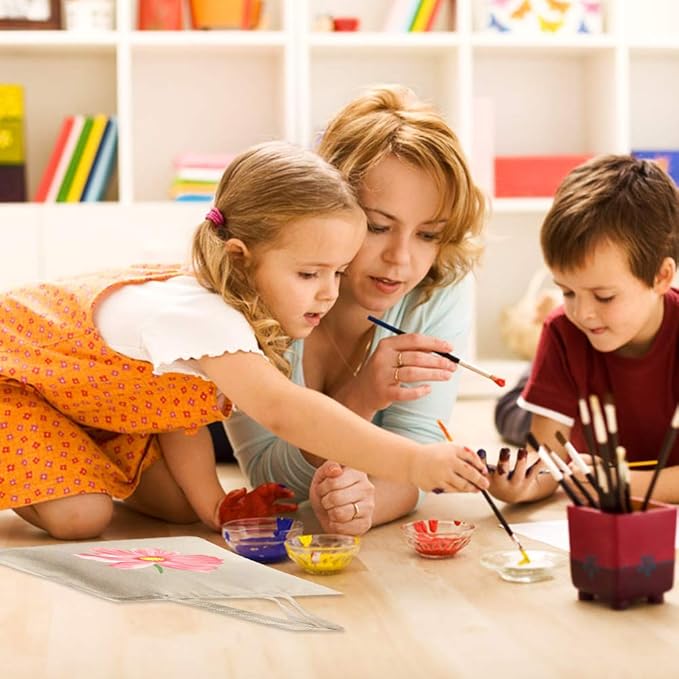 Canvas Tote Bags - 2 Pcs Multi-Purpose Reusable Bags - Perfect for Grocery, Shoppping & DIY Gifts