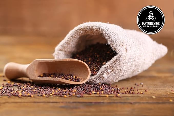 Naturevibe Botanicals Black Mustard Powder 5lb | Non GMO Gluten Free Vegan | Indian spice made with 100% Pure Black Mustard Seeds | Bulk Bag (80 Ounces)