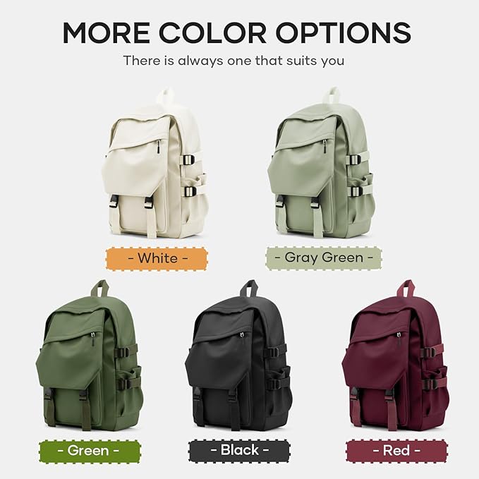 Lightweight School Bag Casual Daypack College Laptop Backpack for Men Women Water Resistant Travel Rucksack for Sports High School Middle Bookbag for girls(Red)