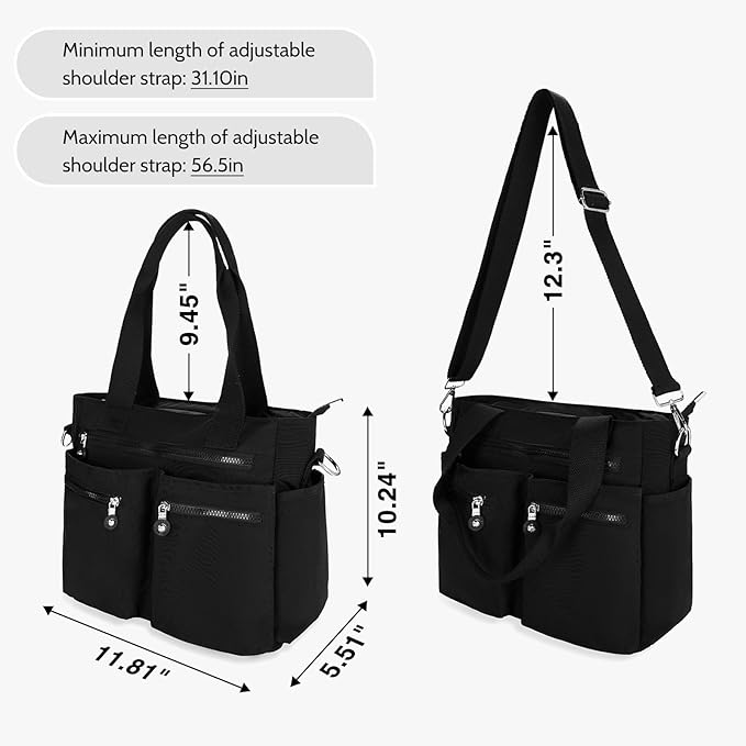 Tote Bag for Women Canvas Handbags for Woman Crossbody Bags with Multiple Pockets