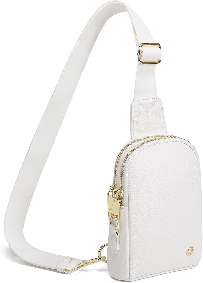 INICAT Travel Small Sling Bag Leather Crossbody Bags for Women Fanny Packs Cross Body Bag for Woman Cross Body Purses