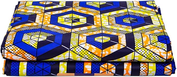 African Fabric 6 Yard Ankara Fabric Tribal Print Fabric for Party Dress