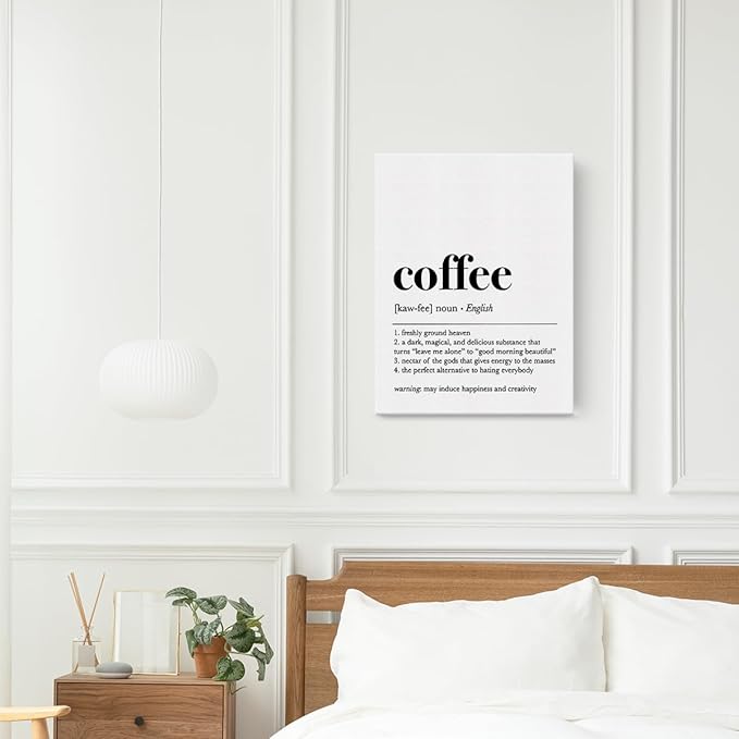 Funny Kitchen Decor Canvas Wall Art Framed Charcuterie Definition Paintings Canvas Prints Poster for Home Kitchen Dining Room Restaurant Shop Bar Pub Club Garage Cafe Wall Decor Artwork Decorative