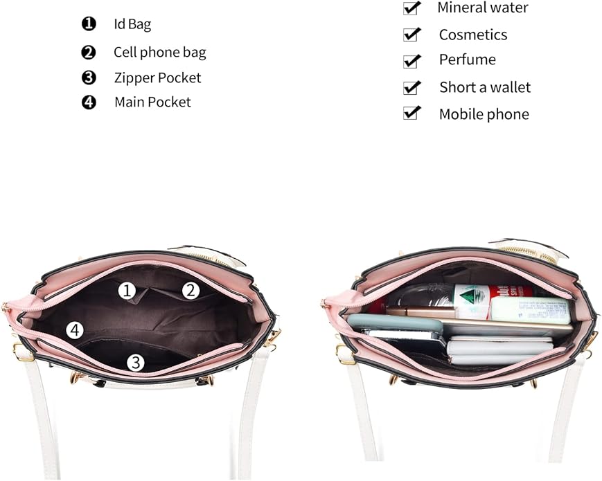 Xiaoyu Fashion Purses and Handbags for Women Ladies Crossbody Bags Top Handle Satchel Shoulder Bags Small Totes