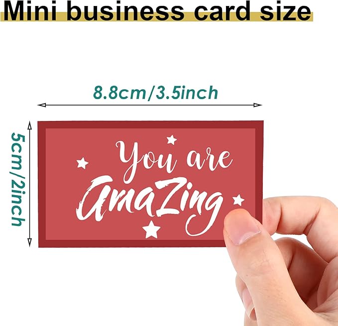 Outus 120 Pcs Motivational Encouragement Quote Cards Inspirational Kindness Appreciation Gratitude Business Cards Encouragement Mini Note Cards, 30 Styles, 3.5 x 2 Inch(Retro Style)