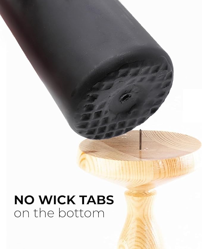 2"x4" High Black Pillar Candles, Set of 20, Unscented. Bulk Buy. Ideal for Wedding, Emergency Lanterns, Spa, Aromatherapy, Party