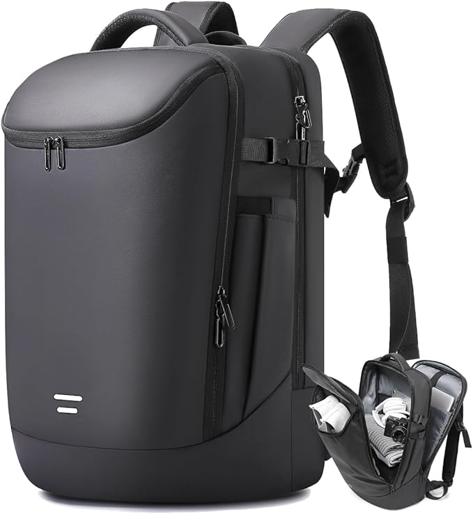 Travel Backpack for Men, Fits 17.3 inch Laptop Daypack, Water resistant Business Casual Carry on Backpacks Flight approved for Women & Men