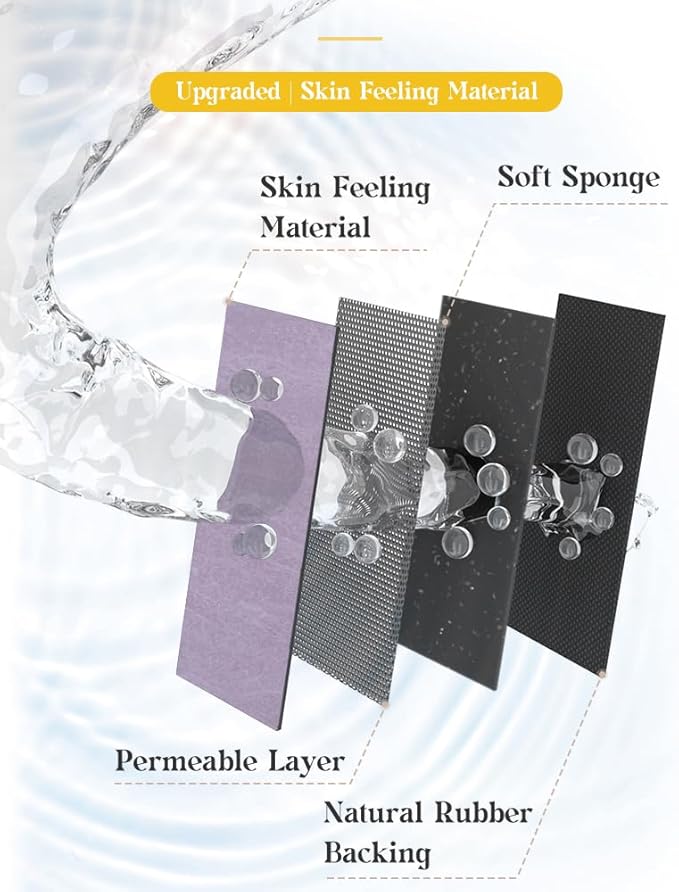 MontVoo -Bath Mat Rug-Rubber Backing Non Slip Quick Dry Absorbent Thin Bathroom Rugs Fit Under Door-Faux Suede Surface Bathroom Floor Mats-Shower Rug for in Front of Bathtub Shower Lavender 17"x59"