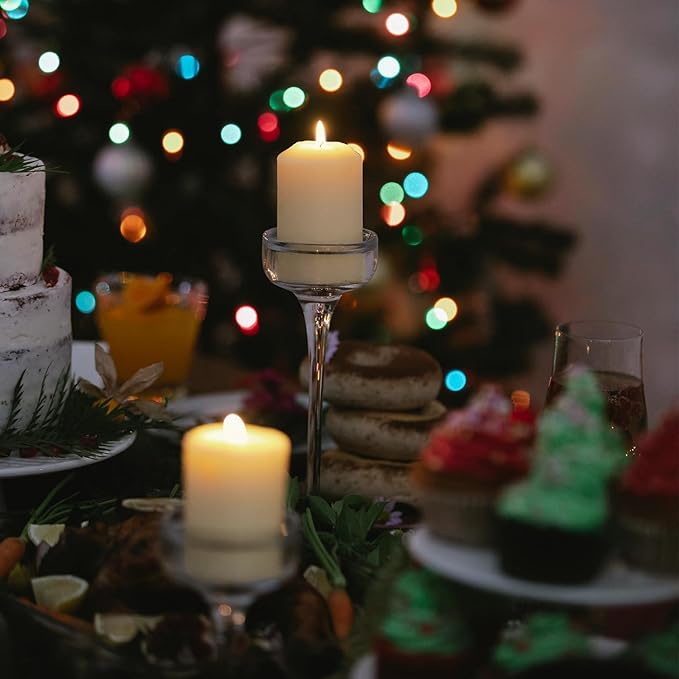 2"x4" High Ivory Pillar Candles, Set of 20, Unscented. Bulk Buy. Ideal for Wedding, Emergency Lanterns, Spa, Aromatherapy, Party