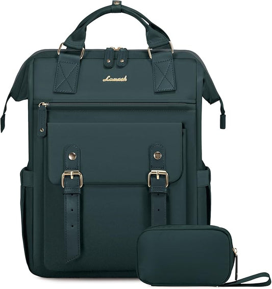 LOVEVOOK 18 Inch Backpack for Women, Extra Large Travel Laptop Backpack, Teacher Work Backpack Purse, College Nurse Bags Business Computer Bag with Luggage Strap