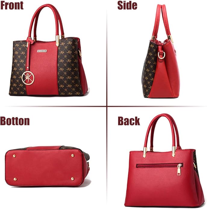 KURGOOL Women Purses and Handbags Top Handle Satchel Shoulder Bags Messenger Tote Bag for Ladie