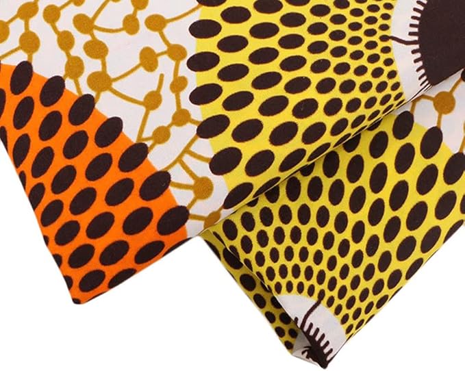 African Polyester Wax Prints Fabric 6 Yard Ankara African Fabric for Party Dress