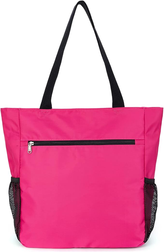 ETidy Large Capacity Foldable Tote Bag With Zipper Water-resistant SandproofWomen Beach Bag Handbag GymBag Travel ShoppingBag