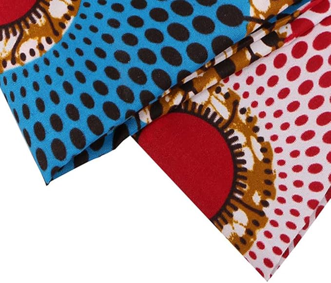 African Polyester Wax Prints Ankara Fabric 6 Yard African Fabric for Party Dress