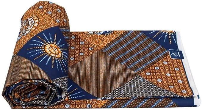 African Fabric 6 Yard Printed Wax Cloth African Ankara Fabric for Party Dress