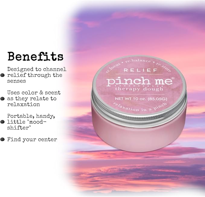 Pinch Me Therapy Dough - Holistic Aromatherapy Stress Relieving Putty - 10 Ounce (Relief)