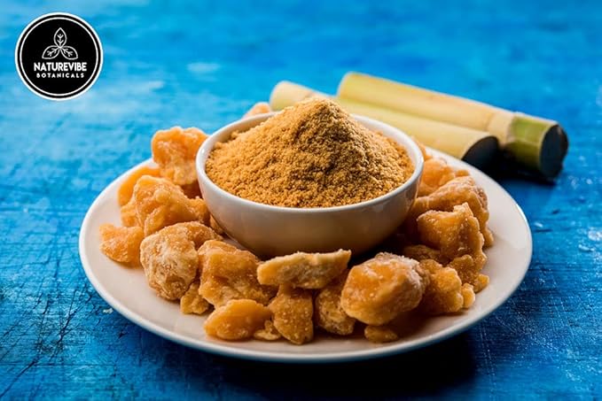 Naturevibe Botanicals Jaggery Powder, 5lbs | Pure and Raw Jaggery | Can be used as a Sweetener | Bulk Bag 80 Ounces