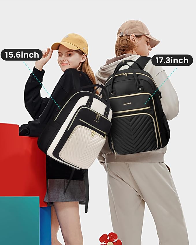 LOVEVOOK 15.6 Inch Laptop Backpack for Women,Fashion Work Travel Backpack,Waterproof Day Pack Purse for Teacher Nurse