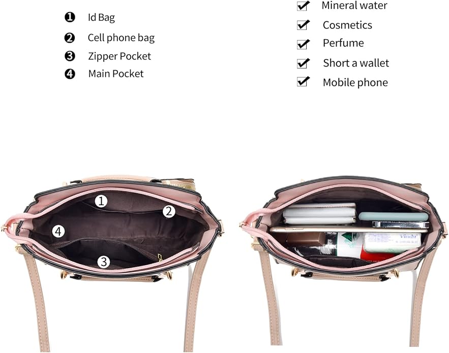 Xiaoyu Fashion Purses and Handbags for Women Ladies Crossbody Bags Top Handle Satchel Shoulder Bags Small Totes