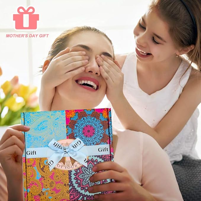 Scented Candles Gift Set, 8% Essential Oil, 4 Pack Aromatherapy Candle, Stress Relief Gifts for Women,120H Burning, Candles for Home Scented, Ideal for Birthday, Christmas, Thanksgiving, Mother's Day