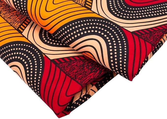 African Fabric 6 Yard Printed Wax Cloth African Ankara Fabric for Party Dress A67