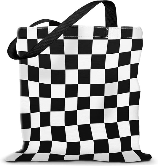 Canvas Tote Bag for Women，Cute Heavy-Duty Shoulder Bag with Zipper Pocket -Travel Tote for Grocery, Gym,Shopping