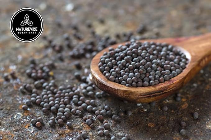 Naturevibe Botanicals Black Mustard Powder 5lb | Non GMO Gluten Free Vegan | Indian spice made with 100% Pure Black Mustard Seeds | Bulk Bag (80 Ounces)