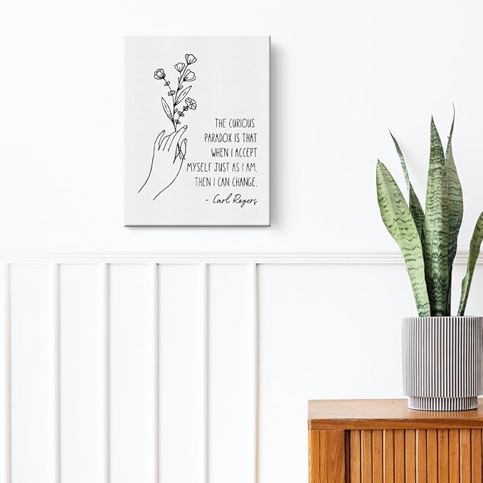 Therapy Office Decor Inspirational Canvas Wall Art Framed Mental Health Gifts Paintings Canvas Prints Poster for Home Counselor Office Treatment Psychology Room Wall Decor Artwork Decorative