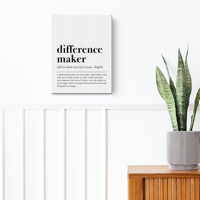 Inspirational Nurse Gifts Nurse Definition Canvas Wall Art Framed Thank You Appreciation Gifts Paintings Canvas Prints Poster for Home Office Bedroom Medical Clinic Wall Decor Artwork Decorative