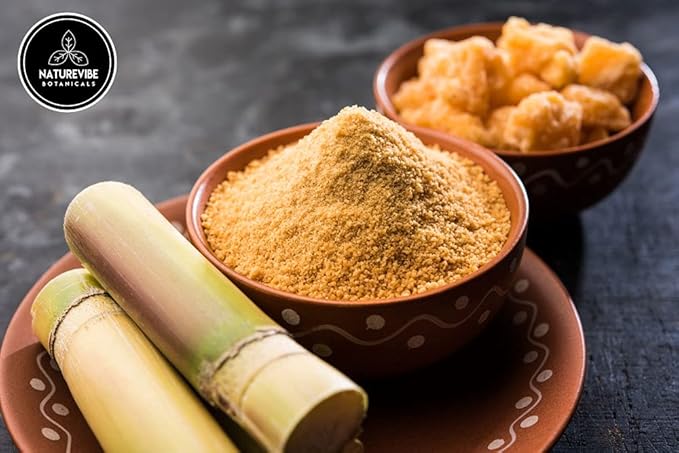 Naturevibe Botanicals Jaggery Powder, 5lbs | Pure and Raw Jaggery | Can be used as a Sweetener | Bulk Bag 80 Ounces