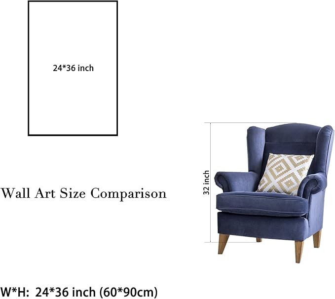 Wieco Art Flying Skirt Abstract Dancing People Oil Paintings on Canvas Wall Art work for Living Room Bedroom Home Decorations Wall Decor Large Modern Stretched and Framed Red Girl Dancer Artwork 24x36