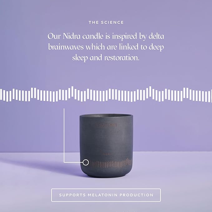 Luxury Aromatherapy Candle | Jasmine, Tuberose & Neroli Scented | 60 Hour Burn | Clean Coconut Soy Wax | Vegan, Gift-Ready Candle for Sleep & Home Spa Feel | Nidra