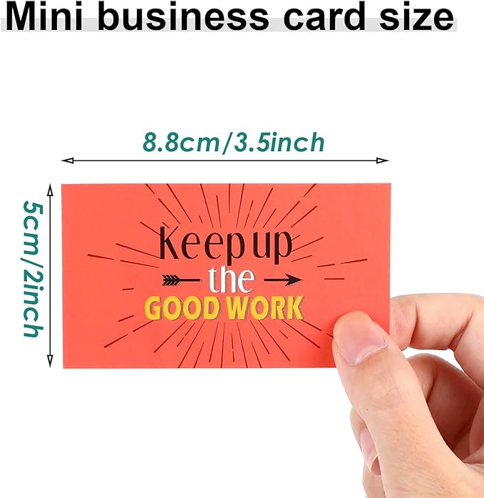 Outus 120 Pcs Motivational Encouragement Quote Cards Inspirational Kindness Appreciation Gratitude Business Cards Encouragement Mini Note Cards, 30 Styles, 3.5 x 2 Inch(Bright Style)