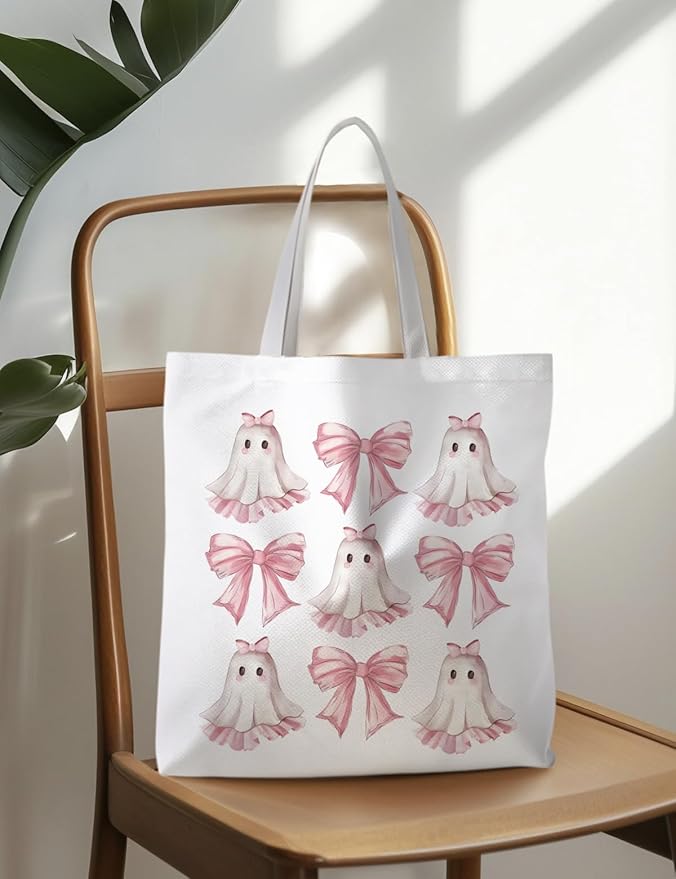 Halloween Tote Bag, Halloween Gifts for Women, Horror Tote Bag, Reusable Grocery Bags Shopping Bags