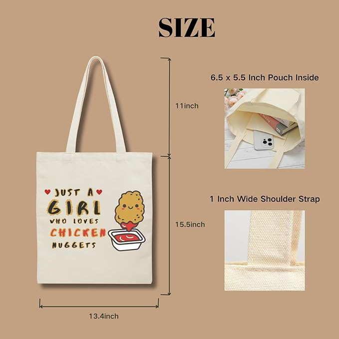 Tote Bag for Women, Canvas Tote Bag with Pockets,Canvas Shopping Bags,Reusable Grocery Bags