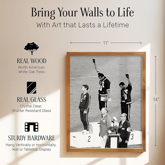 Black Empowerment Vintage Art Print 11x14 FRAMED - Civil Rights Poster - Afro American Wall Decor - History Decoration - Vintage Art Print - BLM Wall Decor, African American Picture