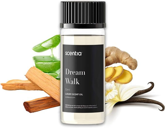 Hotel Diffuser Oil Inspired by The Westin Hotel Scent - 50 ml 1.69 fl oz - Fragrance Oil Blend White Tea, Cedarwood & Amber Notes for Aromatherapy Diffusers and Humidifiers - Dream Walk