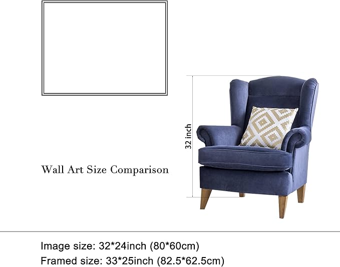 Wieco Art Framed Art Impression Sunrise Canvas Prints of Claude Monet Famous Paintings Reproduction Seascape Artwork Pictures on Canvas Wall Art for Home Decorations Black