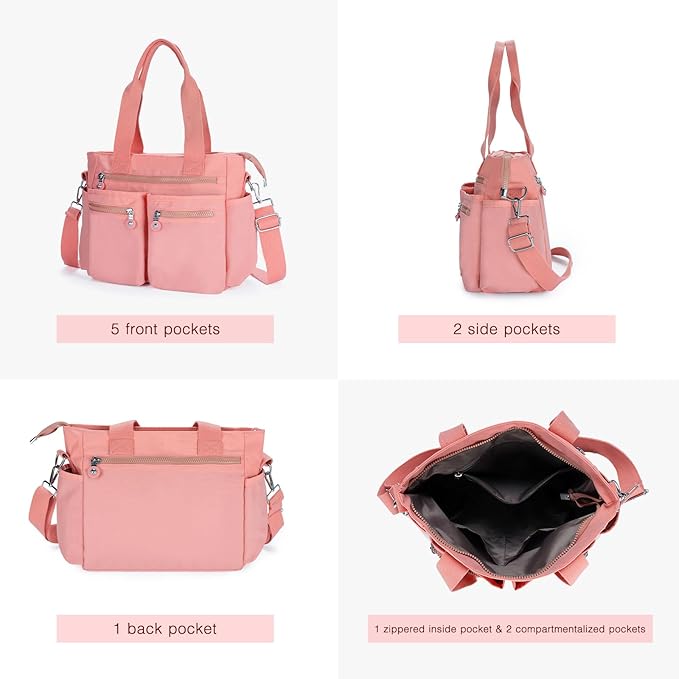 Tote Bag for Women Canvas Handbags for Woman Crossbody Bags with Multiple Pockets