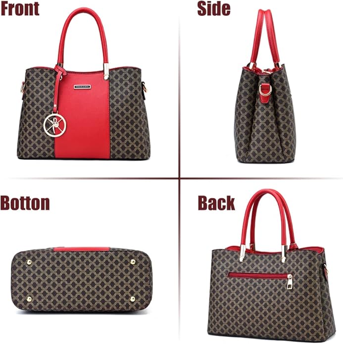 KURGOOL Women Purses and Handbags Top Handle Satchel Shoulder Bags Messenger Tote Bag for Ladie