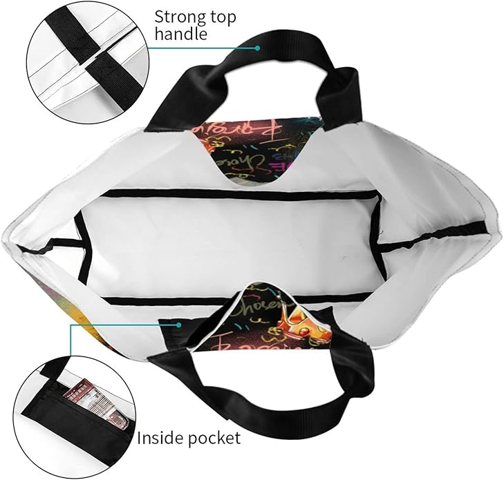 IAGM Women Tote Bags African American Woman Shoulder Bag Afro Black Girl Magic Satchel Handbags For Shopping,Work,Grocery,Gym