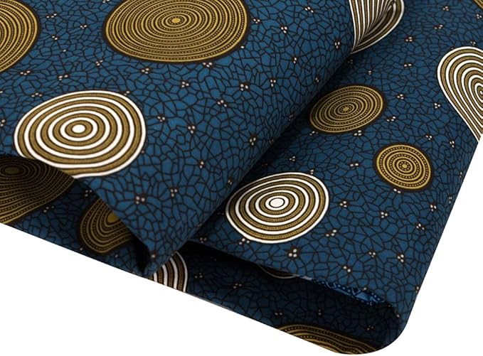 African Fabric Ankara Print Fabric 6 Yards for Party Dress A09