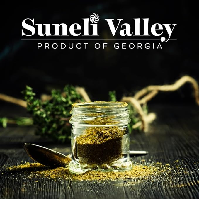 Suneli Valley Khmeli Suneli | Premium Georgian-Style Seasoning | Aromatic Mix of Herbs and Spices | Ideal for Grilled Meats, Seafood, Poultry | 2.8oz (80g) | 6-Pack