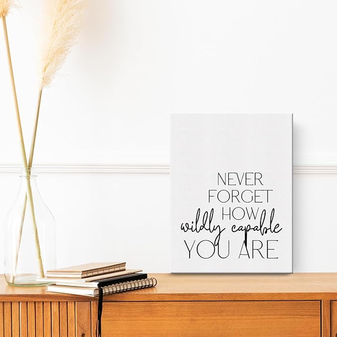 Inspirational Office Decor Canvas Wall Art Framed Positive Quotes Paintings Canvas Prints Encouraging Poster for Home Living Room Counselor Office Work Team Wall Decor Artwork Decorative