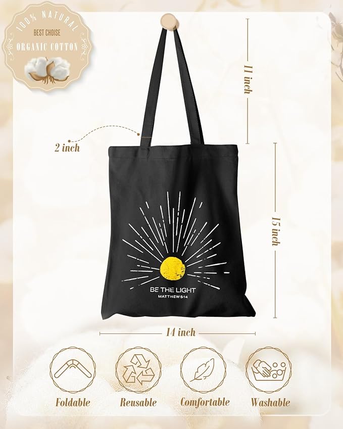 Aesthetic Canvas Tote Bag with Inner Pocket for Women, Cloth Cotton Totes Bag with Pattern for Shopping, Gym
