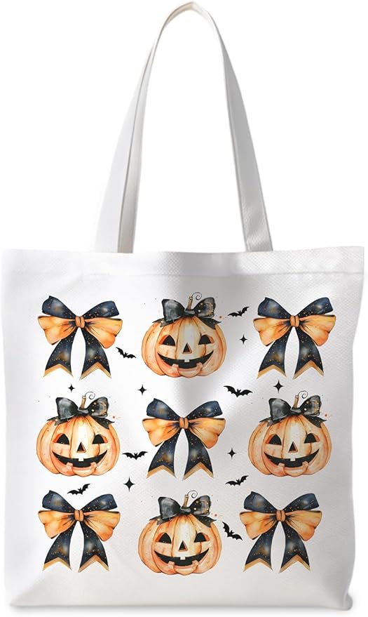 Halloween Tote Bag, Halloween Gifts for Women, Horror Tote Bag, Reusable Grocery Bags Shopping Bags
