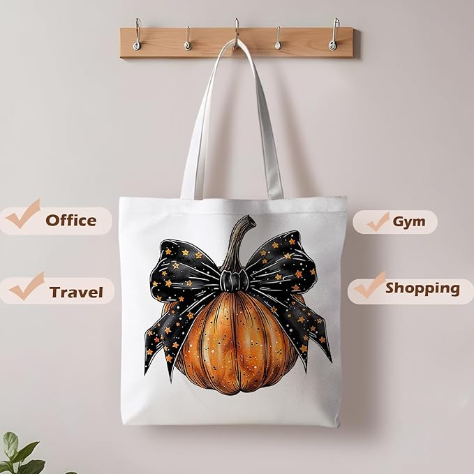 Halloween Tote Bag, Halloween Gifts for Women, Horror Tote Bag, Reusable Grocery Bags Shopping Bags