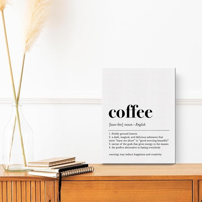 Funny Kitchen Decor Canvas Wall Art Framed Charcuterie Definition Paintings Canvas Prints Poster for Home Kitchen Dining Room Restaurant Shop Bar Pub Club Garage Cafe Wall Decor Artwork Decorative